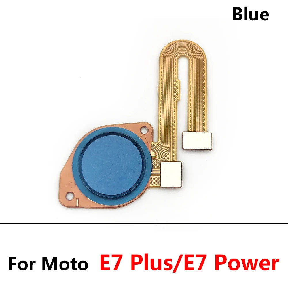 10Pcs/Lot, Home Button FingerPrint Touch ID Sensor Flex Cable For Motorola Moto E20 E32 E40 E6s E7 Plus Power Motorola phone repair parts