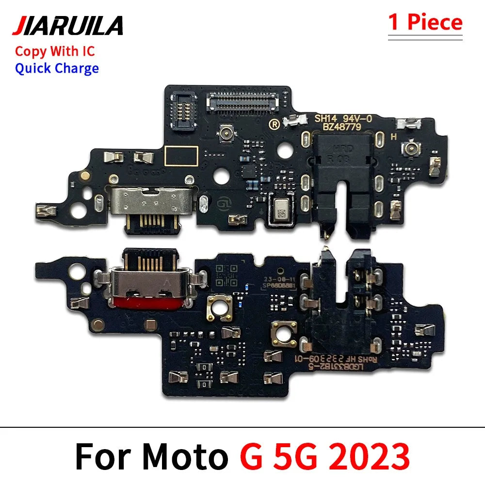 10Pcs, USB Charging Connector Board Port Dock Flex Cable For Moto G Stylus Power Play Pure G 5G Plus 2020 2021 2022 2023 2024 Motorola phone repair parts
