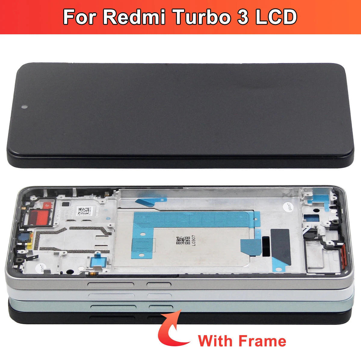 For Redmi Turbo3 Turbo 3 24069RA21C Pantalla LCD Display Screen Touch Digitizer Assembly For REDMI TURBO 3 Replacement Parts Xiaomi phone repair parts