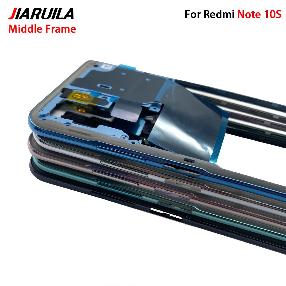 For Xiaomi Redmi Note 10 / Note 10s / Note 10 Pro Middle Frame Holder Housing Replacement Repair Parts Xiaomi  Xiao mi phone repair parts