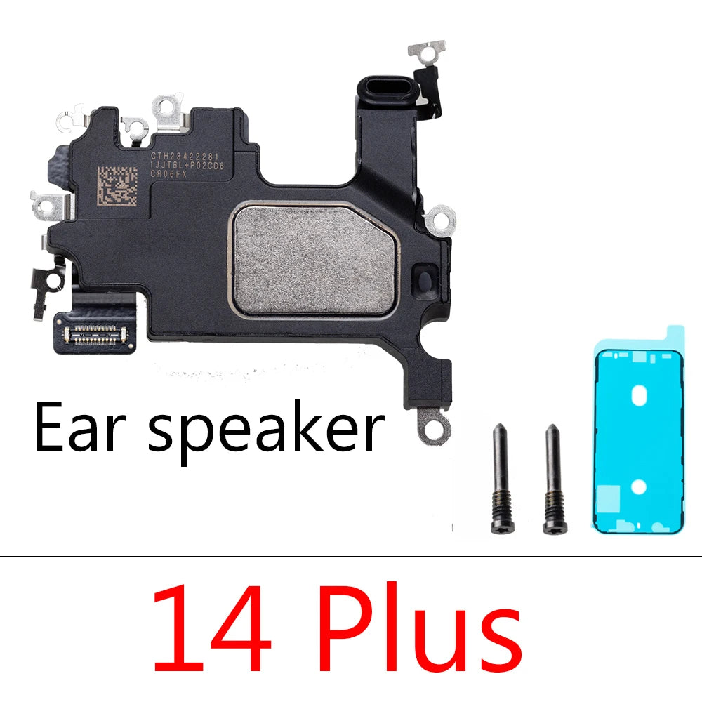 1pcs Ringer Bottom Buzzer Loud Speaker with earpiece  For iPhone  14 15 Pro Max  Plus Replacement Parts iPhone phone repair parts