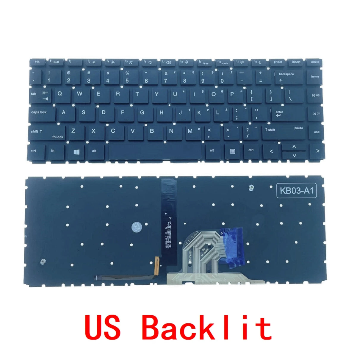 New US Russian Spanish Arab Brazil Laptop Backlit Keyboard For HP Probook 440 G6 445 G6 440 G7 445 G7 Notebook PC Replacement  HP laptop repair parts