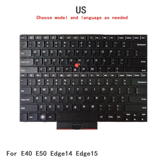 New US Language  Keyboard For Lenovo Thinkpad E40 E50 Edge14 Edge15 Notebook PC Replacement Keyboard Lenovo laptop repair parts