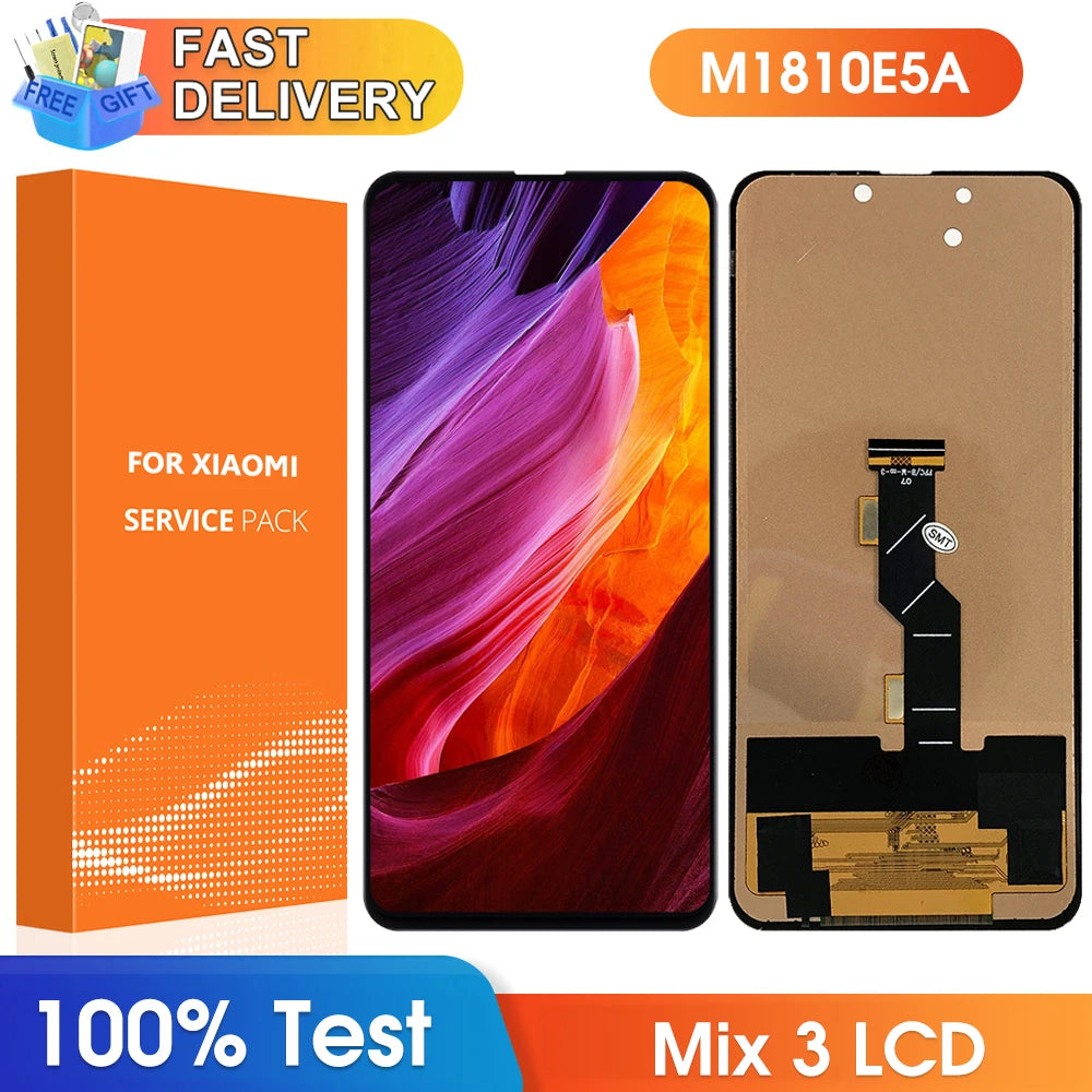 Mix3 Display Screen for Xiaomi Mi Mix 3 M1810E5A LCD Display Touch Screen Digitizer Assembly Replacement for Xiaomi Mix 3 Xiaomi phone repair parts