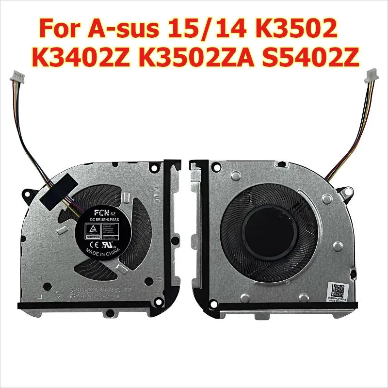 CPU cooling fan for Asus VivoBook S 14X 15/14 K3502 K3402Z K3502ZA S5402Z DFSCK22D05883D DC12V 4pin  FAN Asus laptop repair parts