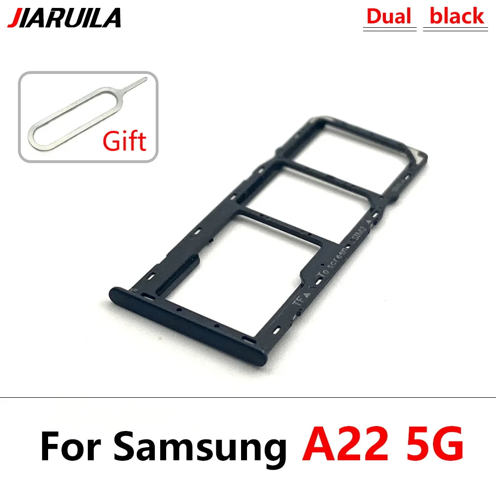SIM Card Tray Slot Holder Adapter Accessories For Samsung A22 A32 4G 5G Replacement Spare Parts Samsung phone repair parts