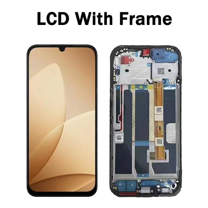 6.75"Tested For Oppo A6c LCD Display With Touch Screen Assembly CPH2895 Display Replacement Oppo phone repair parts Realme phone repair parts