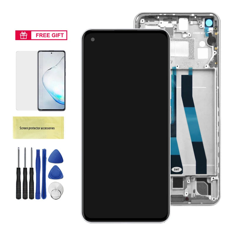 Mi 11 Lite 5G NE Screen, for Xiaomi 11 Lite 5G NE 2109119DG Lcd Display Digital Touch Screen with Frame for Xiaomi 11 Lite NE 5G Xiaomi phone repair parts