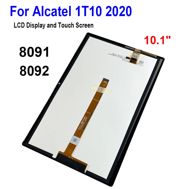 10.1" LCD For Alcatel 1T10 8092 8091 2020 Wifi Smart Tablet touch screen digitizer LCD Display Other Brand tablet repair parts