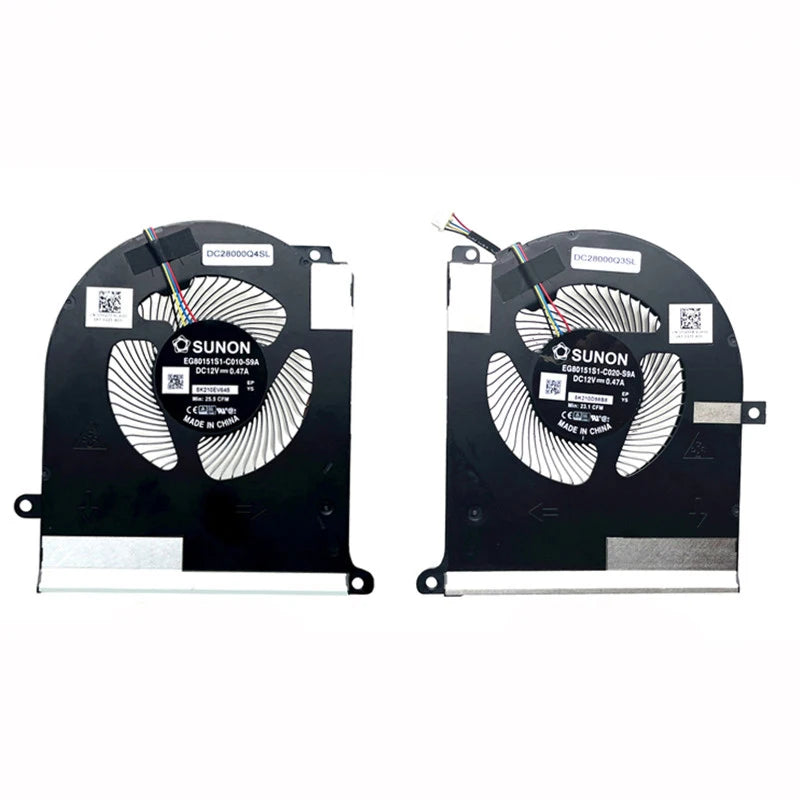 NEW Original LAPTOP CPU GPU Cooling Fan For Dell Alienware Area 51M R2 0TPV77 0TW5Y8 12V RTX3080 Dell laptop repair parts