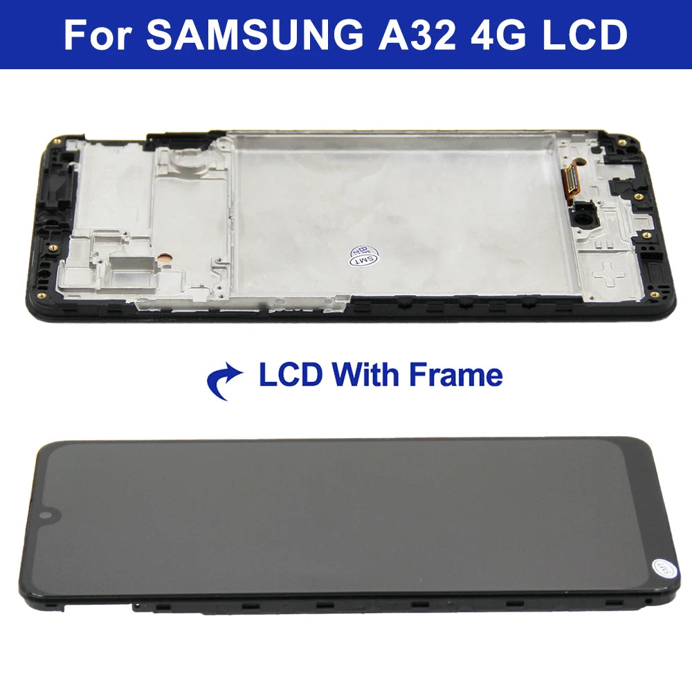 A32 Display Screen, for Samsung Galaxy A32 A325 A325F Lcd Display Touch Screen Digitizer Assembly for Samsung Galaxy A32 5G A326 Samsung phone repair parts