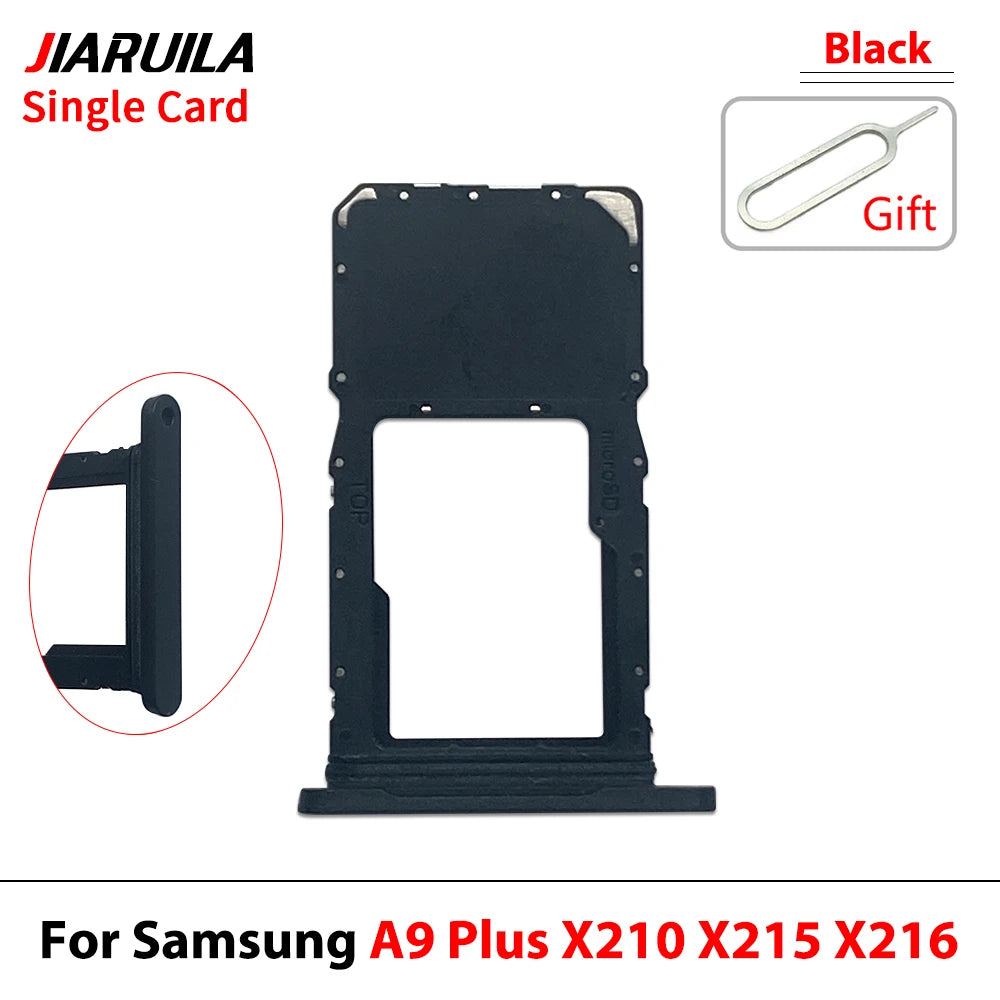New For Samsung Tab A9+ A9 Plus 11" X210 X215 X216 SIM Card Tray Slot Micro SD Chip Holder Pocket Drawer Dual Single SIM Card Samsung phone repair parts