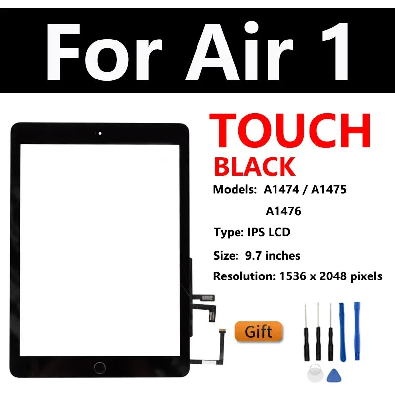 OEM LCD For Apple iPad Air 1 2 3 4 2019 2020 A2324 A1474 A1566 A2123 A2072 Touch Screen Digitizer Glass Assembly Replacement  iPad repair parts