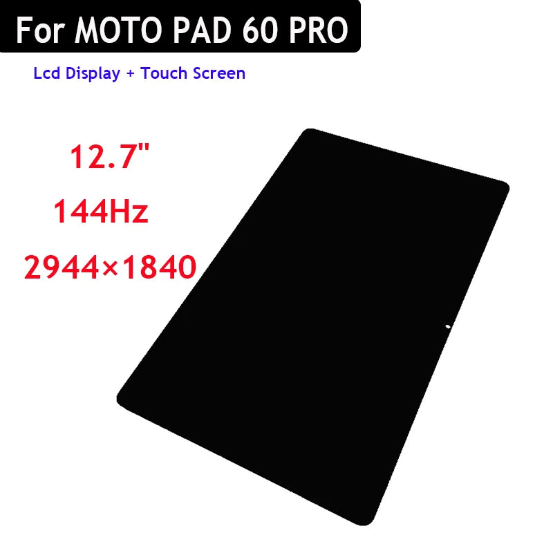 12.7 inch Display LCD For moto Pad 60 Pro Touch Screen Digitizer With Lcd Assembly Motorola phone repair parts