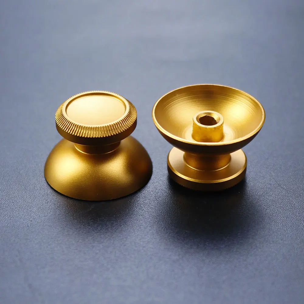 1Pair Aluminum Metal 3D Analog Joystick Thumb Stick Grip Cap Rocker Button For PS4 Pro Slim Xbox One Slim Series X S Controller Game console repair parts