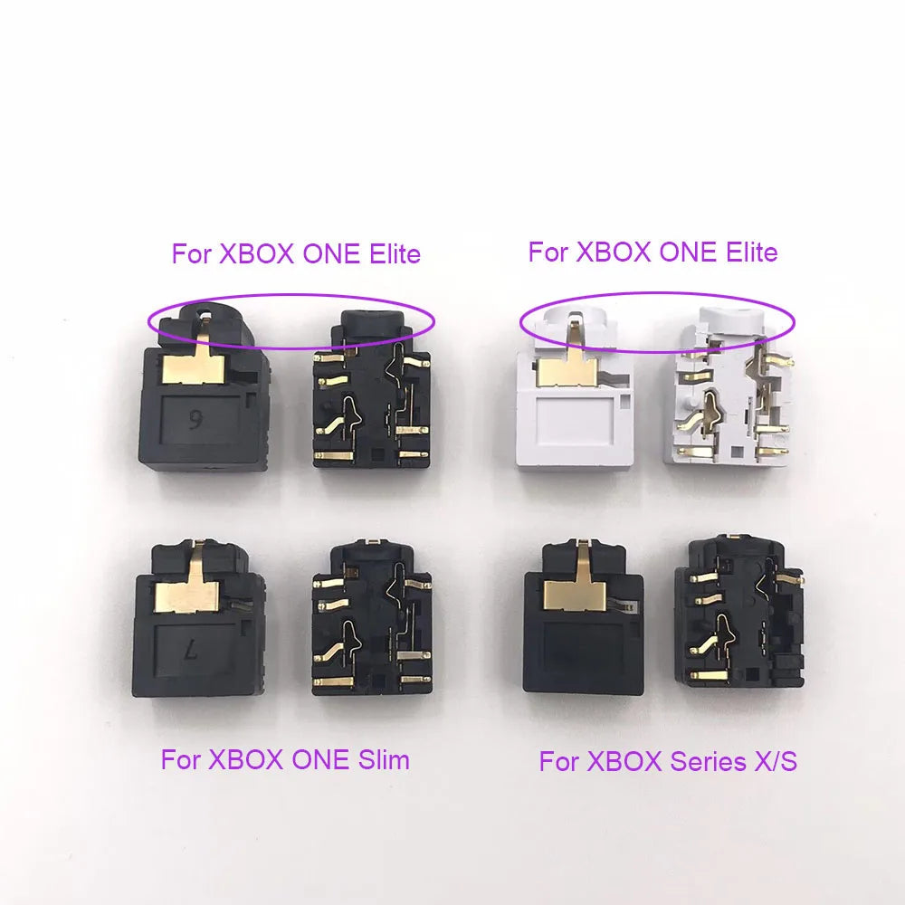 2-10PCS 3.5mm Earphone Adapter Port Socket For XBOX Series X/S Controller Headset Jack Plug Port For Xbox One S Gamepad Repair Game console repair parts