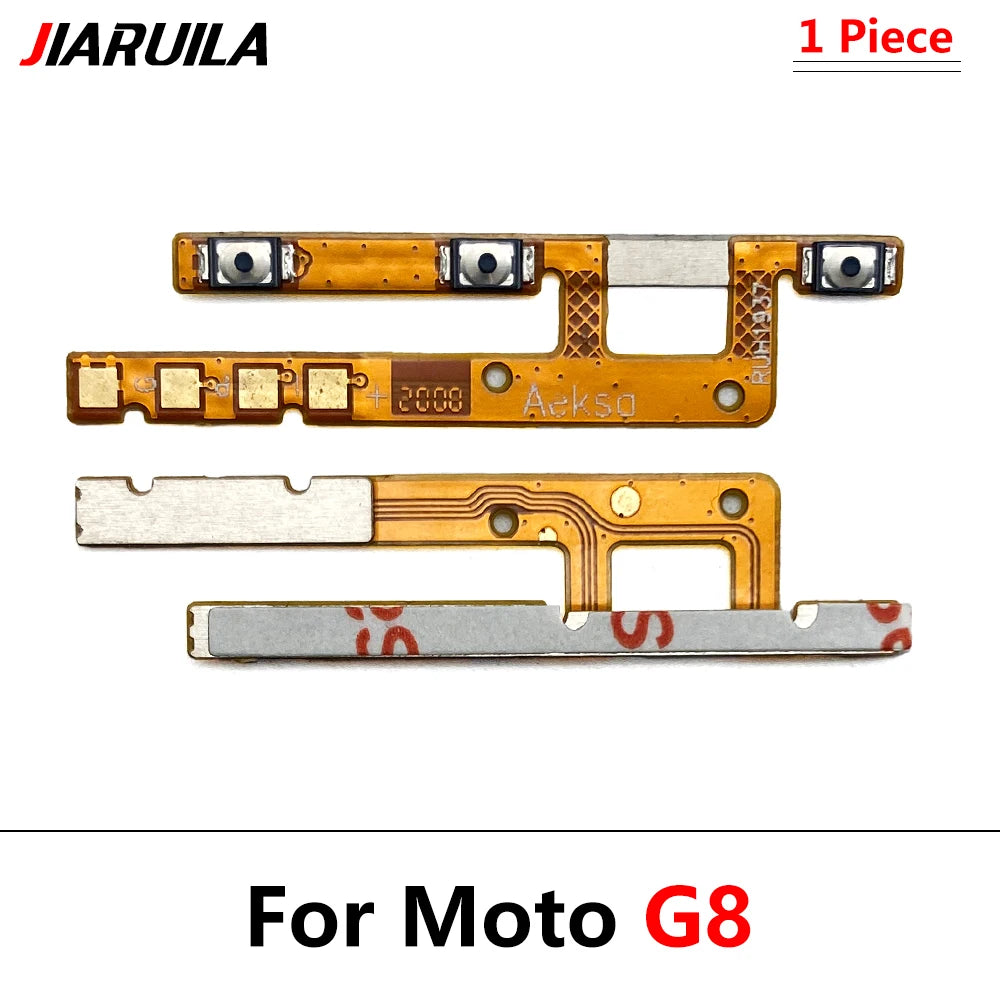 50Pcs, Volume Button Power Switch On Off Button Flex Cable For Motorola Moto G5 G6 G8 G7 G9 Plus Play Power Lite Motorola phone repair parts