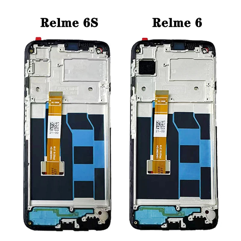 6.5" Tested Display For Oppo Realme 6 RMX2001 Lcd Display Touch Screen Digitizer Assembly with Frame For Realme 6s RMX2002 LCD  Oppo phone repair parts