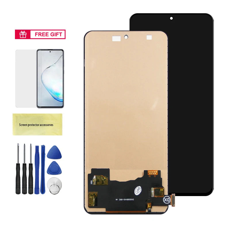 6.67" Super AMOLED Poco F3 Display Screen, for Xiaomi Poco F3 M2012K11AG Lcd Display Digital Touch Screen with Frame Replacement Xiaomi phone repair parts