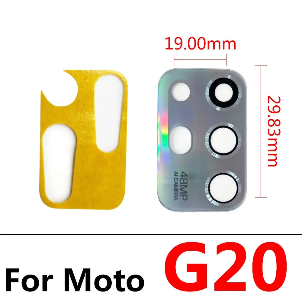 Camera Glass For Moto G10 G20 G30 G50 G60 G60s G31 G41 G51 G71 G04s G100 G200 5G Rear Back Camera glass Lens With Glue Adhesive Motorola phone repair parts