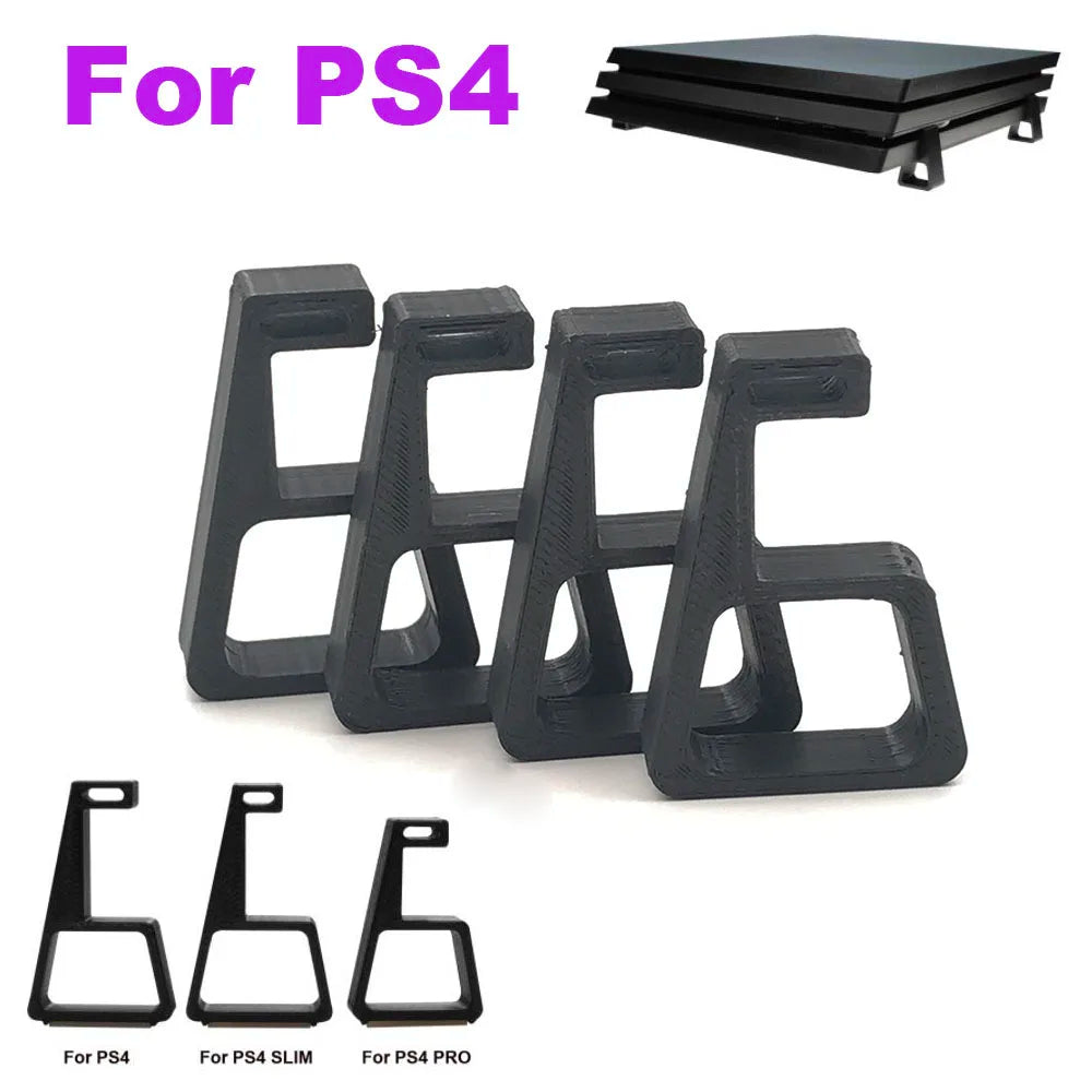 1-5set Game Console Horizontal Holder Bracket Cooling Feet Desktop Stand For Sony PlayStation4 PS4 /Slim /Pro Game Bracket Game console repair parts