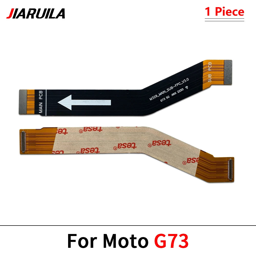 10Pcs, Main Motherboard Board Mainboard Flex Cable For Motorola Moto G14 G34 G54 G32 G42 G52 G62 G72 G82 G53 G73 G84 G85 5G Motorola phone repair parts