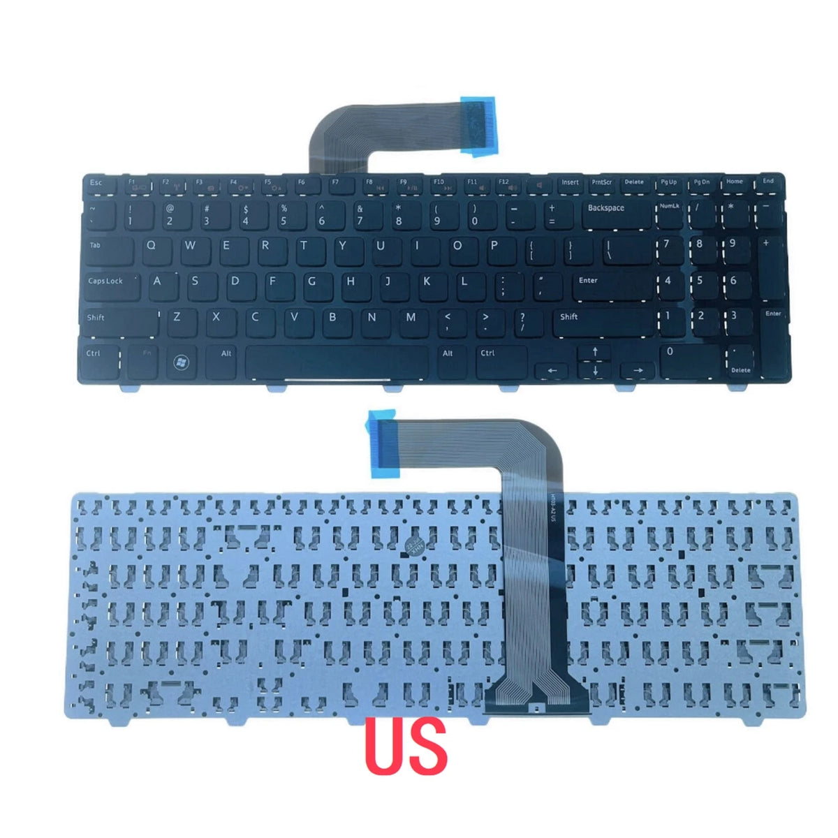 New US Russian Spanish Arab Laptop Keyboard For Dell Inspiron 15R N5110 M5110 N 5110 Notebook PC Replacement N5110Dell laptop repair parts