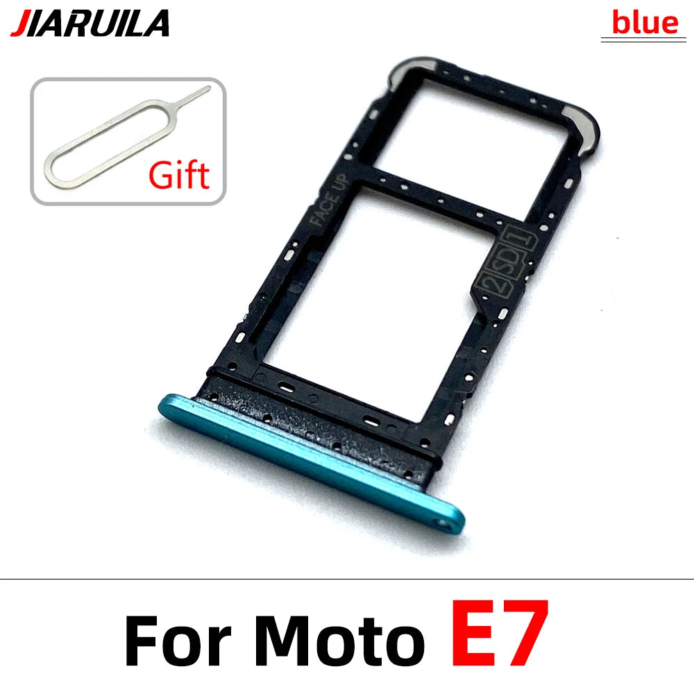 10Pcs/Lot, New For Motorola Moto E6 Play E6s E7 Plus E7i Power E20 E40 SIM Card Tray Slot Holder Adapter Accessories Motorola phone repair parts