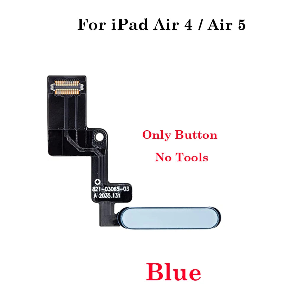 New Power Switch On Off  Button Key Flex Cable For iPad Air 4 Air 5 4G Wifi 10.9 inch A2316 A2324 A2325 No Fingerprint Funciton iPad tablet repair parts