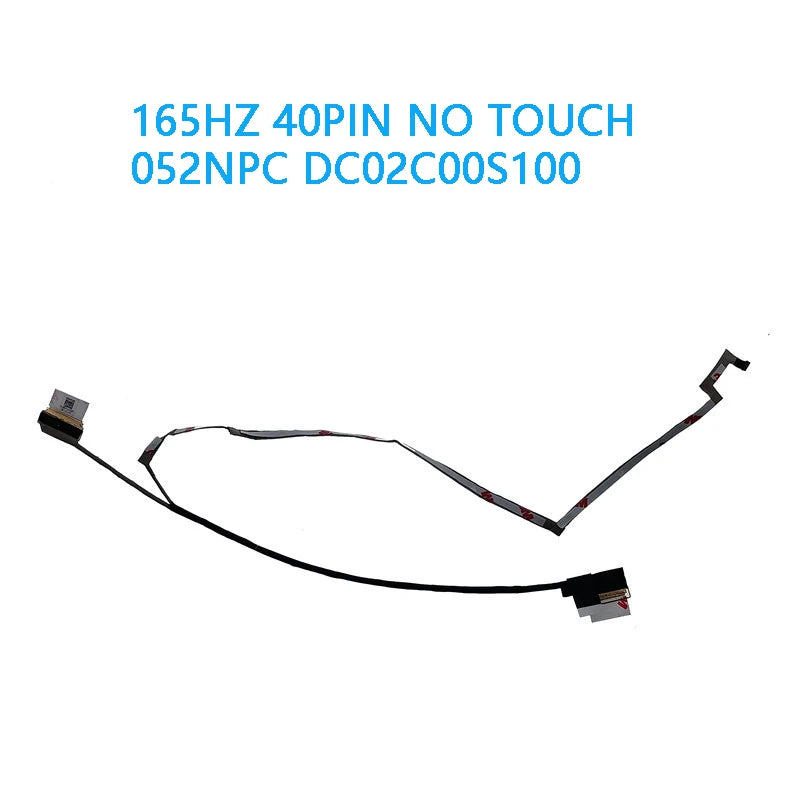 New Original Laptop LCD EDP Cable For Dell G15 5510 5511 5515 165HZ 120HZ 40PIN NO TOUCH 052NPC DC02C00S100 06RH1H DC02C00S000  Dell laptop repair parts