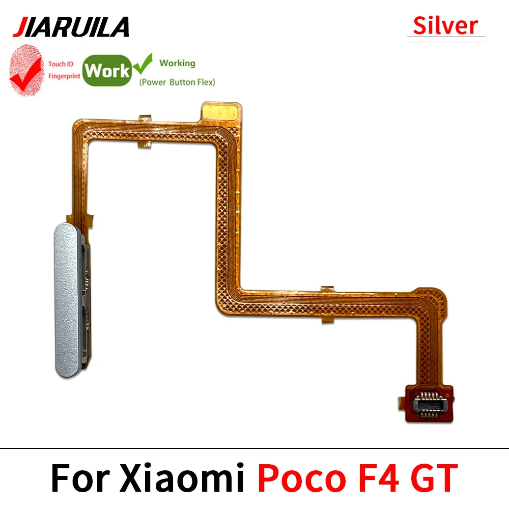 New Fingerprint Flex Cable For Xiaomi Mi Poco F3 F4 GT F5 5G Home Menu Button Key Flex Cable Replacement Parts Xiaomi  Xiao mi phone repair parts