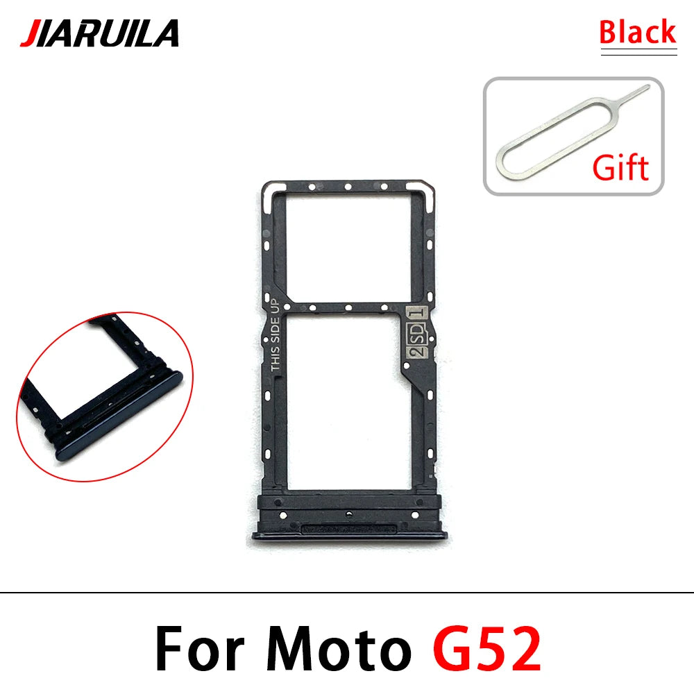 New For Motorola Moto G31 G51 G22 G32 G52 G62 G72 G71 SIM Card Slot SD Card Tray Holder Adapter Motorola phone repair parts