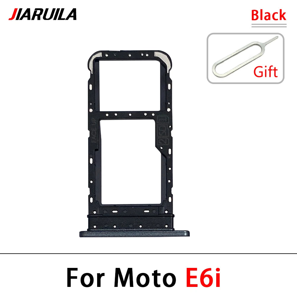 New For Motorola Moto E6i E20 E30 E40 E32 Edge 20 Pro SIM Card Slot SD Card Tray Holder Adapter Motorola phone repair parts