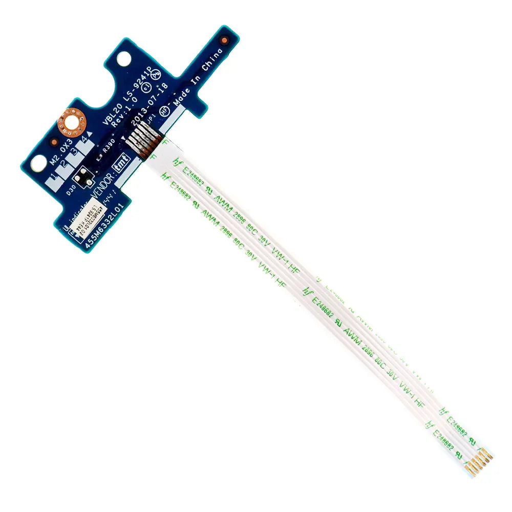 OEM For HP ZBOOK 15 G1 ZBOOK 15 G2 Laptop WiFi On/Off Switch Power Button Board Cable Repairing Accessories LS-9241P LS-9242P HP laptop repair parts