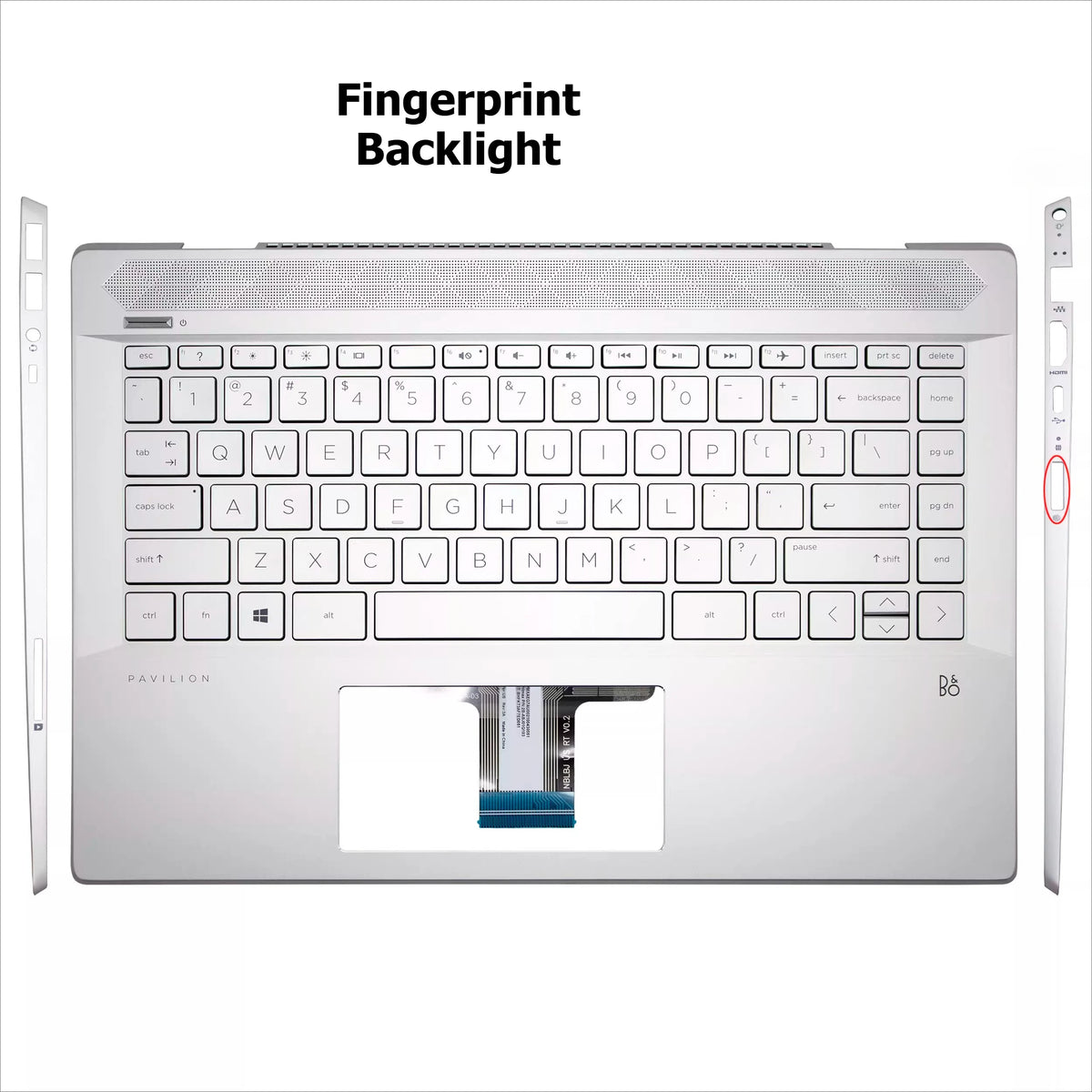 Cover case for HP Book pro14 Pavilion 14-CE TPN-Q207 lcd back housing bezel frame upper topcase palmrest buttom hinge shell cover HP laptop repair parts