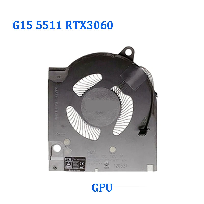 NEW ORIGINAL Laptop CPU GPU Cooling Fan For DELL G15 5510 5511 5515 2021 RTX3050 RTX3060 RTX3070 CN-0203MH  Dell laptop repair parts