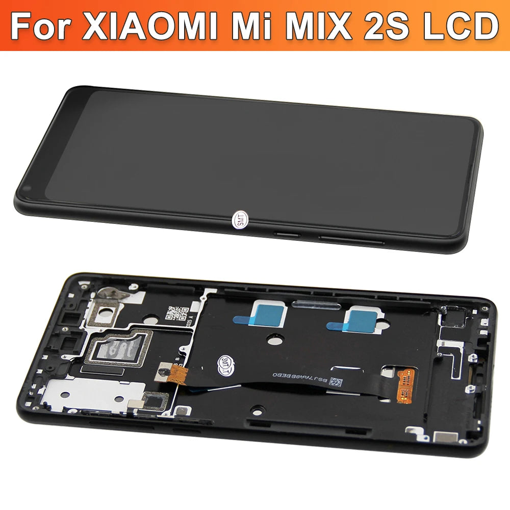 5.99'' Mix 2s Display Screen, for Xiaomi Mi Mix 2S M1803D5XA Lcd Display Digital Touch Screen With Frame Replacement for Mix2S Xiaomi phone repair parts