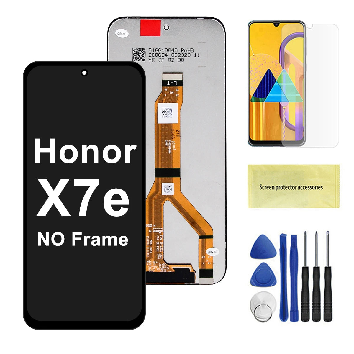 X7e LAB-LX1 LAB-LX3 Display Screen With Frame For Huawei Honor X7e LCD Display Touch Screen Digitizer Assembly Honor phone repair parts