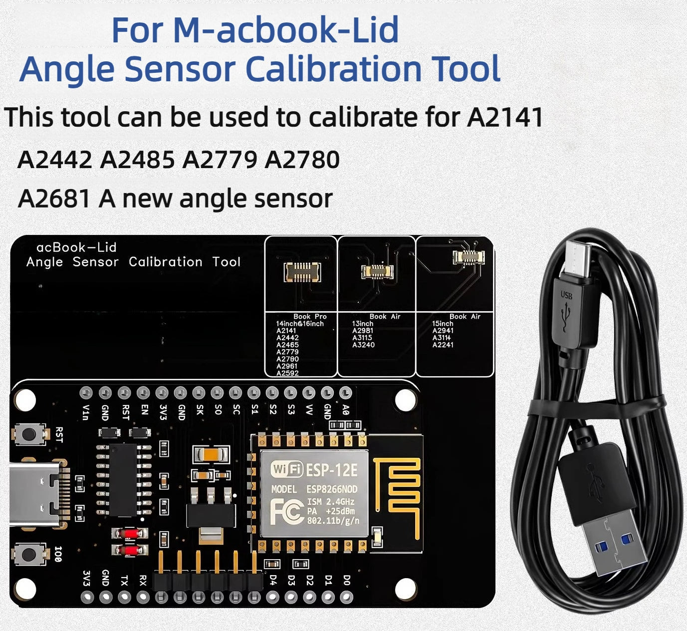 For Mac-book LAS Lid Angle Sensor Calibration Tool A2681/2485/2141/2442/2465/2779/2780/2961/2592/2981/3115/3240 sleeping Sensor