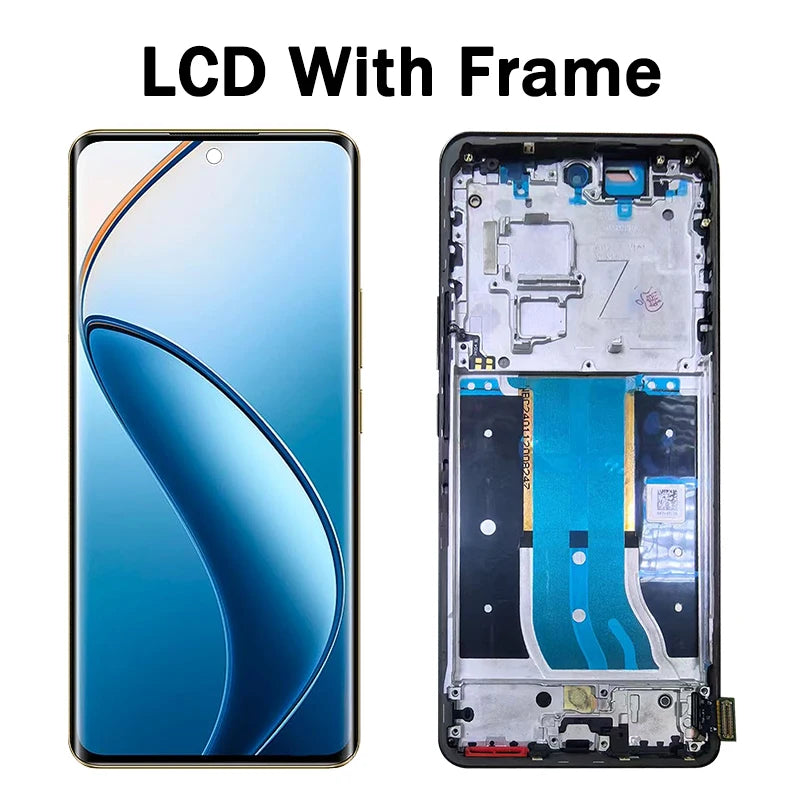 6.7“AMOLED For Oppo Realme 12 Pro+ Pllus RMX3840 LCD Display Touch Screen Digitizer For Realme 12 Pro 5G LCD Screen Oppo phone repair parts Realme phone repair parts