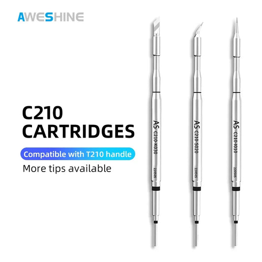 AS C210 245 115 Tip for Soldering Iron Mobile Phones Soldering Iron Tips Welding Point for Welding Equipment Repair Tools Set Professional Repair Tools