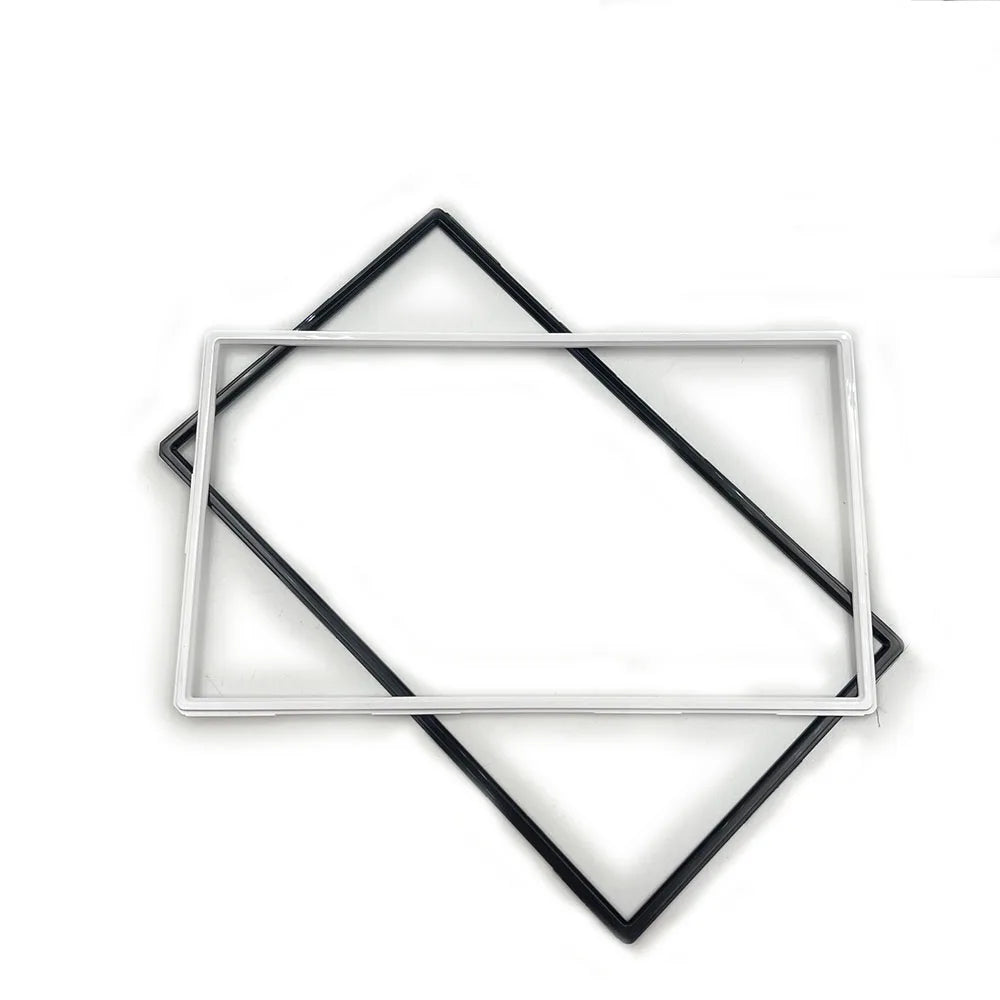 Black White For Wii U LCD Screen Frame Surround Protector Border Bar Lid Cover Gamepad Game console repair parts