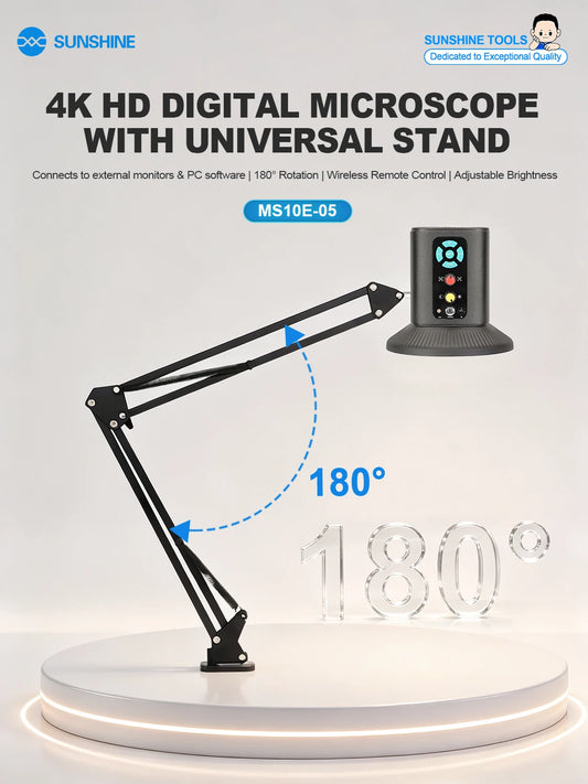 SUNSHINE MS10E-05 4K High-definition Electron Microscope (Universal Bracket/Without Screen) Professional Repair Tools