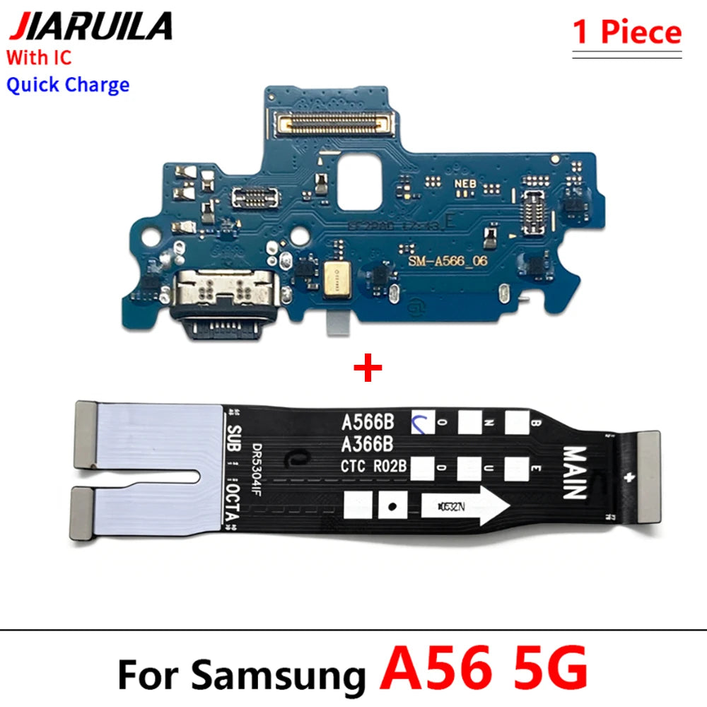 New For Samsung A15 A25 A35 A55 A16 A26 A56 A17 4G 5G USB Charging Port Board Connector Port Main Mainboard Flex Cable Samsung phone repair parts