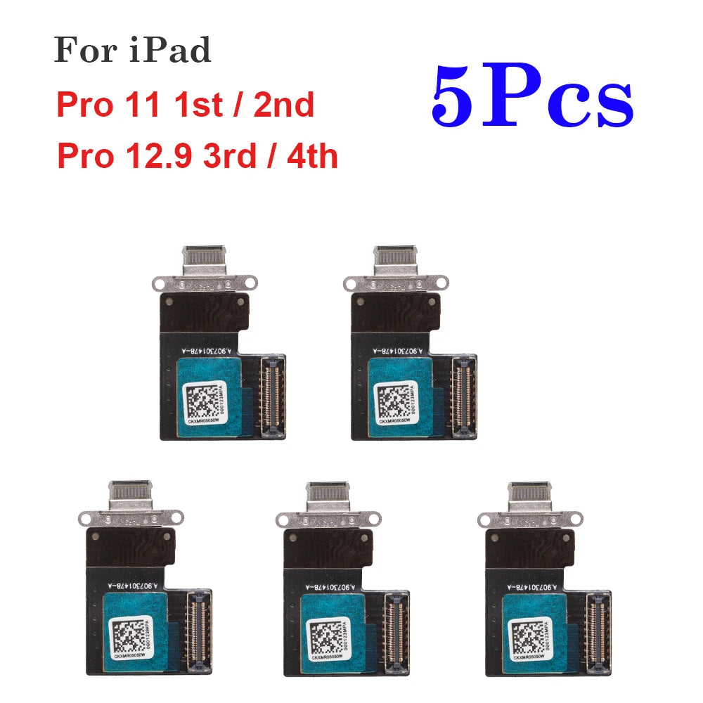 1-20Pcs USB Dock Connector Charging Port Flex Cable For iPad Pro 11 inch (2018) 1st (2020) 2nd & 12.9 inch (2018) 3rd (2020) 4th iPad tablet repair parts