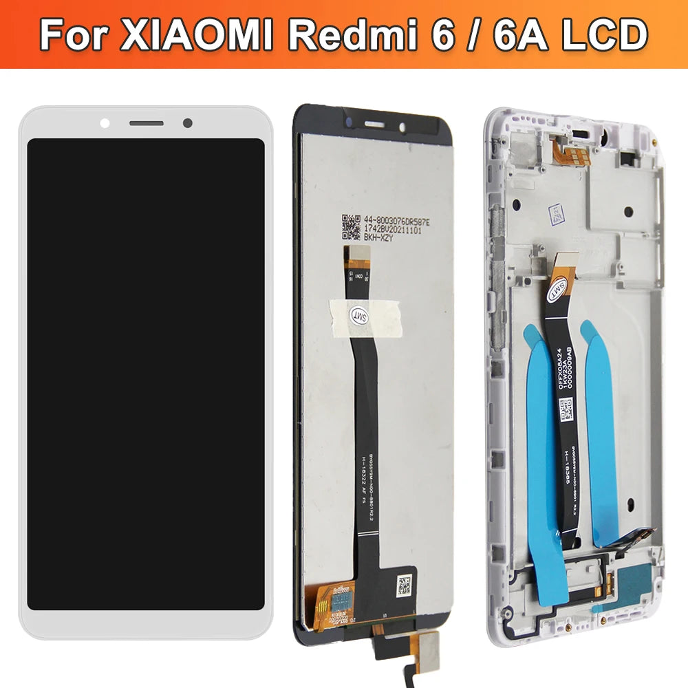 Screen for Xiaomi Redmi 6 Redmi 6A Lcd Display Digital Touch Screen with Frame Assembly for Xiaomi Redmi 6A M1804C3CG M1804C3CH Xiaomi phone repair parts