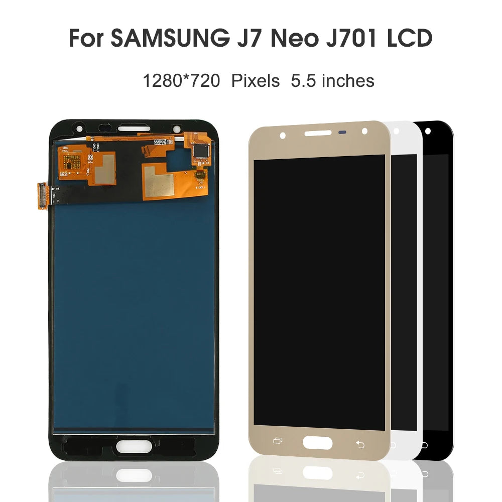 5.5'' J701 Lcds For SAMSUNG Galaxy J7 Neo LCD Display With Touch Screen Assembly For Samsung J701 J701F J701M J701MT Samsung phone repair parts