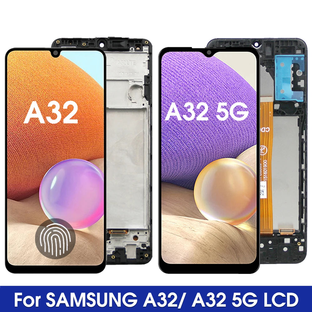 A32 Display Screen, for Samsung Galaxy A32 A325 A325F Lcd Display Touch Screen Digitizer Assembly for Samsung Galaxy A32 5G A326 Samsung phone repair parts