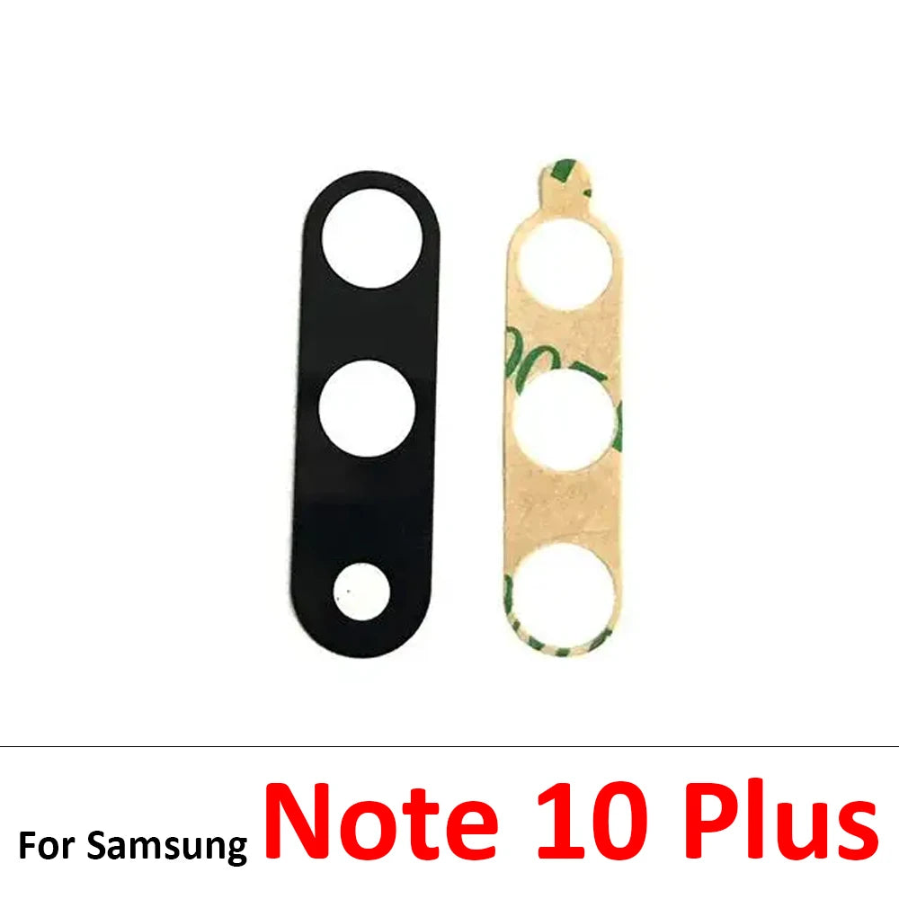 10Pcs, Back Rear Camera Glass Lens For Samsung S8 S9 S10 Plus 5G S10e Note 8 9 10 Plus Lite 20 Ultra With Adhesive Sticker Samsung phone repair parts