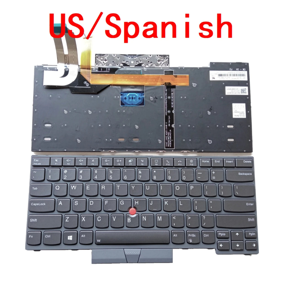 New US Spanish Laptop Backlit Keyboard For Lenovo Thinkpad T14 Gen1 / P14s Gen2 Notebook PC Replacement Lenovo laptop repair parts